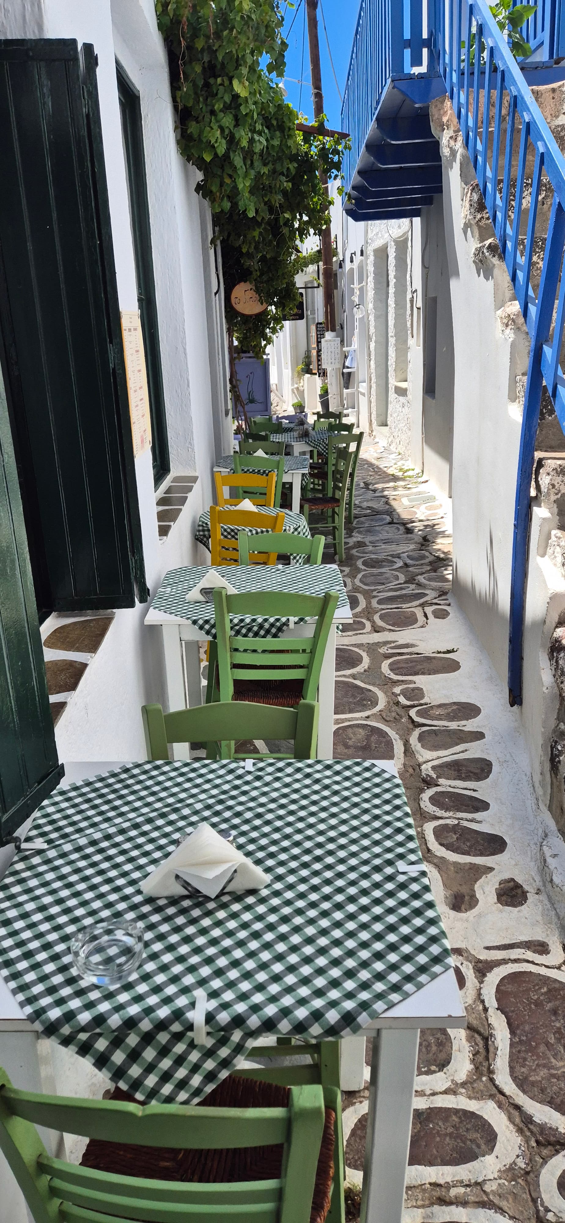 Outdoor taverna atmosphere