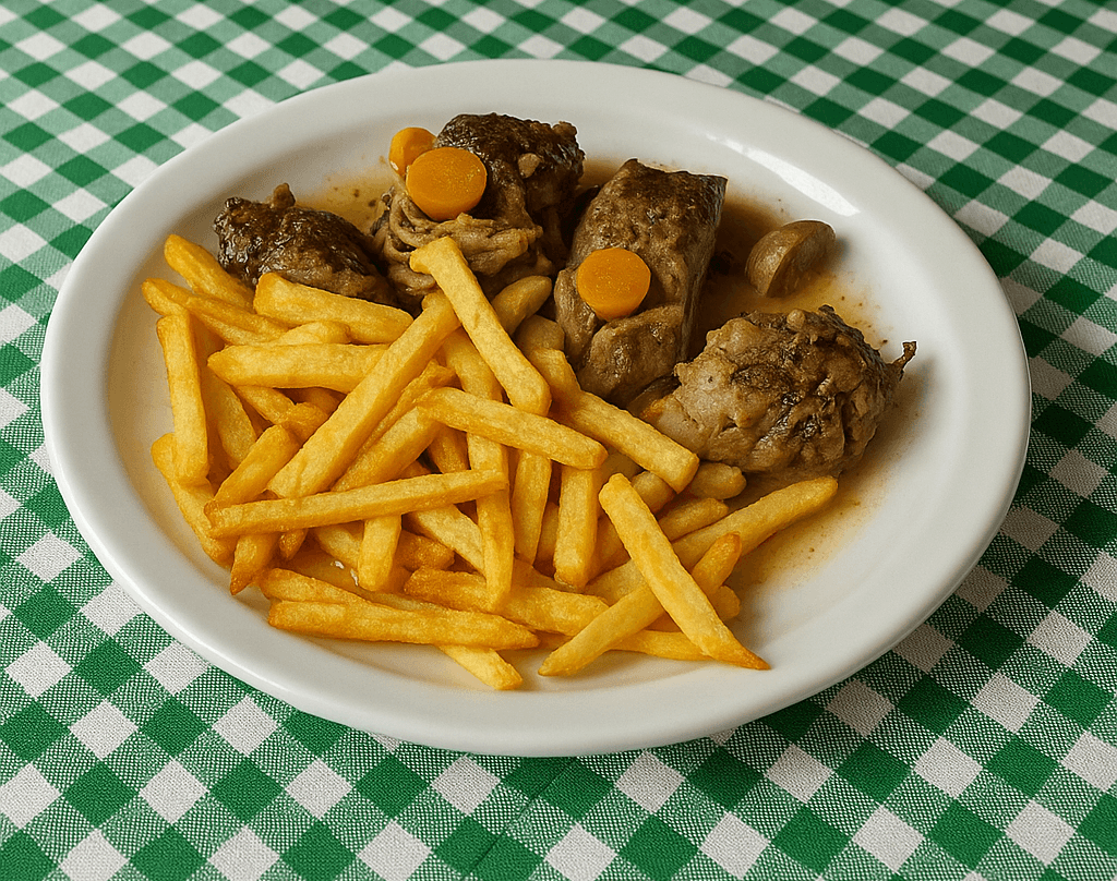 Goat with lemon dish